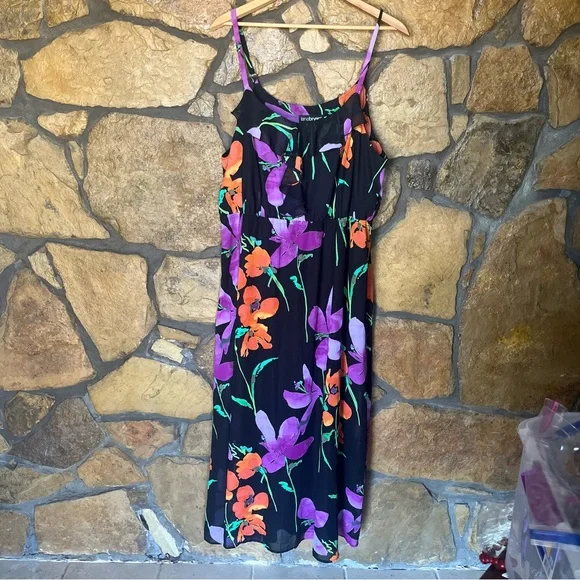 Lane Bryant Purple Maxi Sundress with Spaghetti Straps - Picture 4 of 16